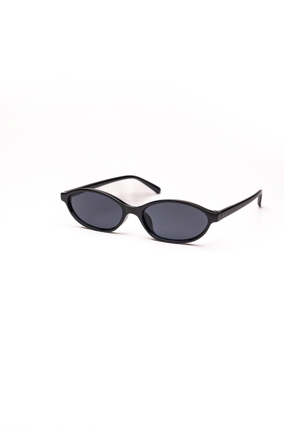 Slim Oval Tortoiseshell Sunglasses
