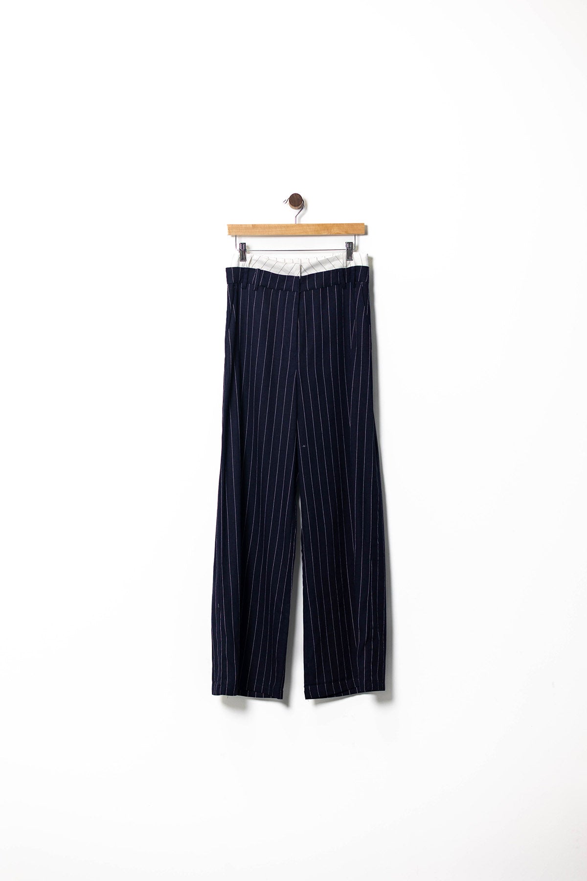 High-Waisted Pinstripes Tailored Pants