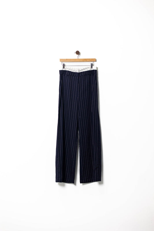High-Waisted Pinstripes Tailored Pants