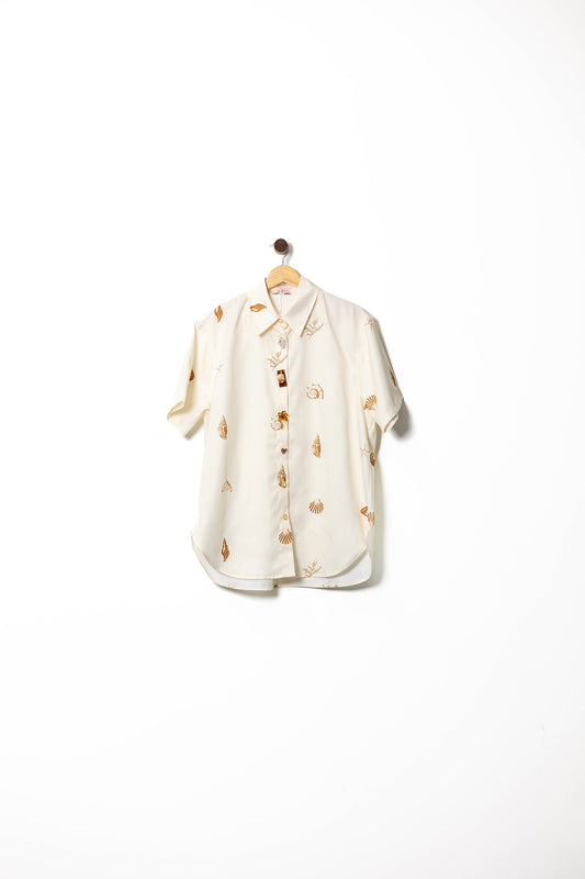 Coastal Shell Short Sleeve Button-Up Shirt