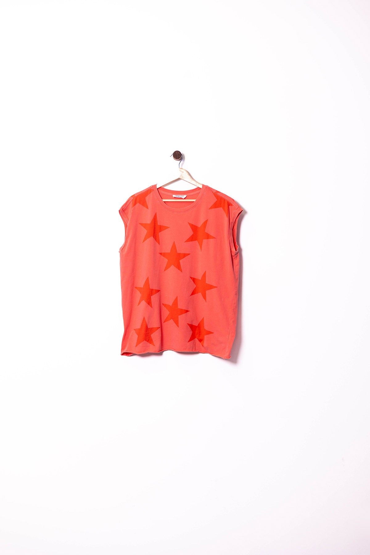 Bold Star Print Muscle Tee