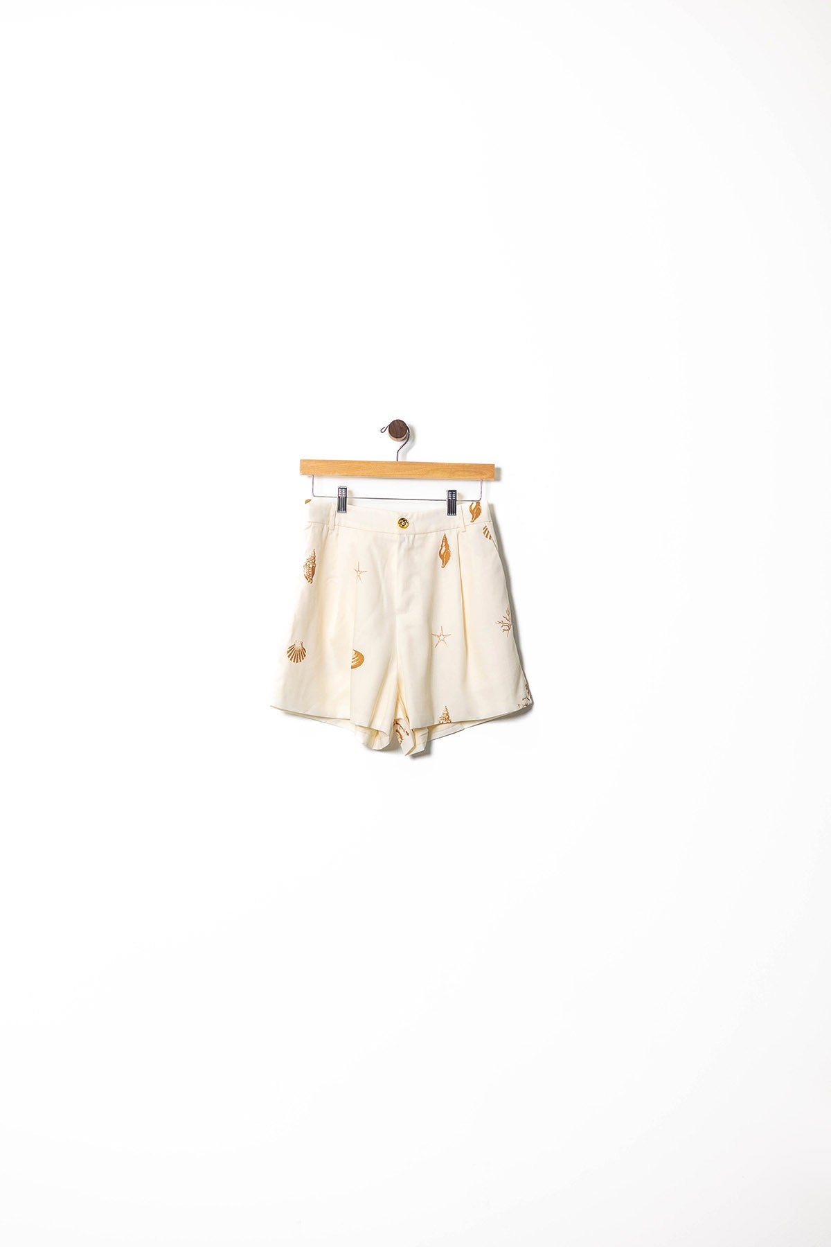 Coastal Shell High-Waisted Shorts
