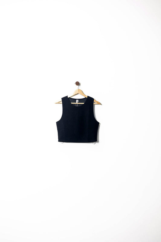 Minimalist Scoop Neck Cropped Tank Top