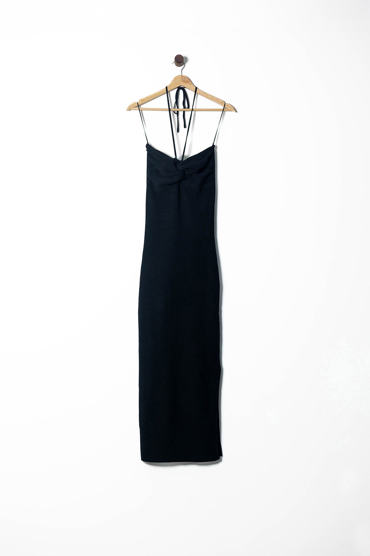 Classic Halter Neck Slip Maxi Dress