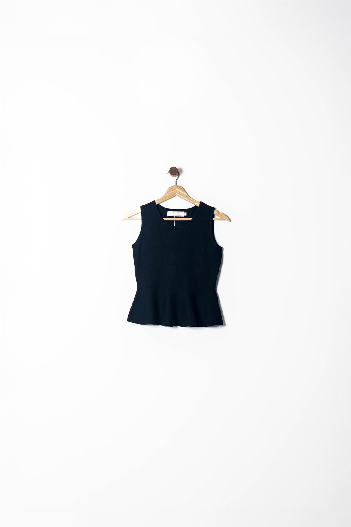 Ribbed Peplum Knit Tank