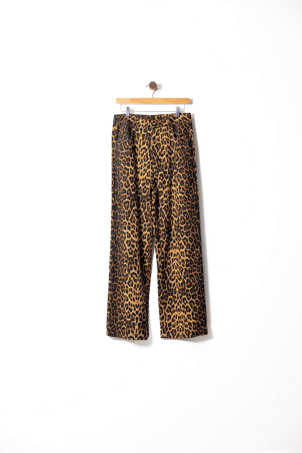 Bold Leopard Print Wide-Leg Pants
