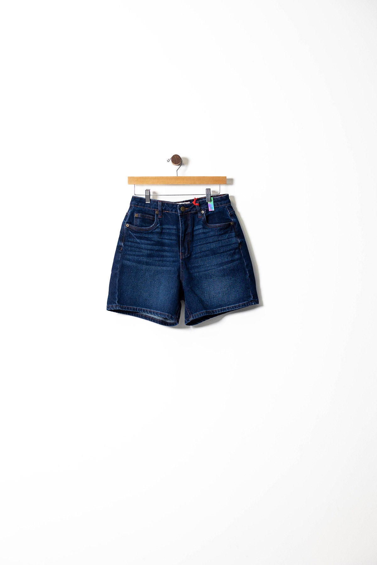 Classic Dark Wash Denim Shorts