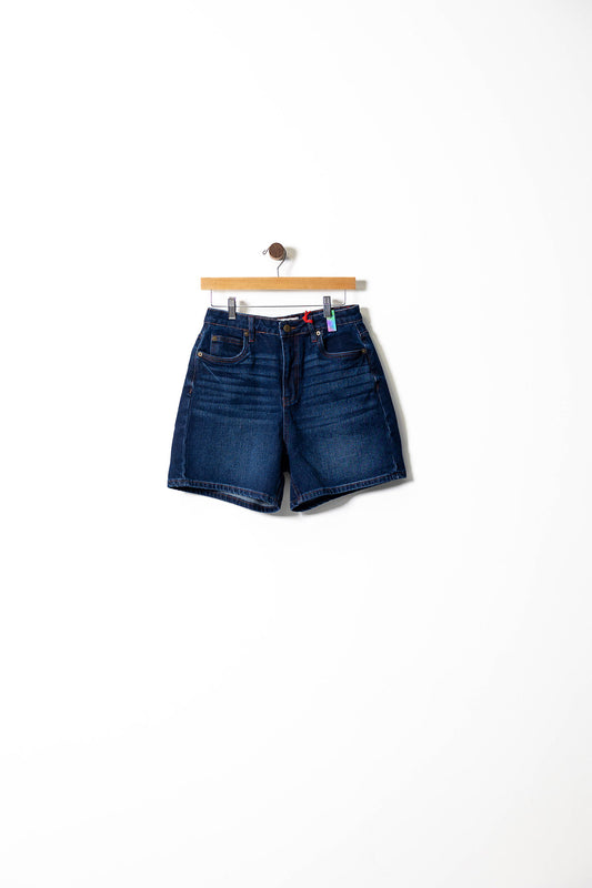 Classic Dark Wash Denim Shorts