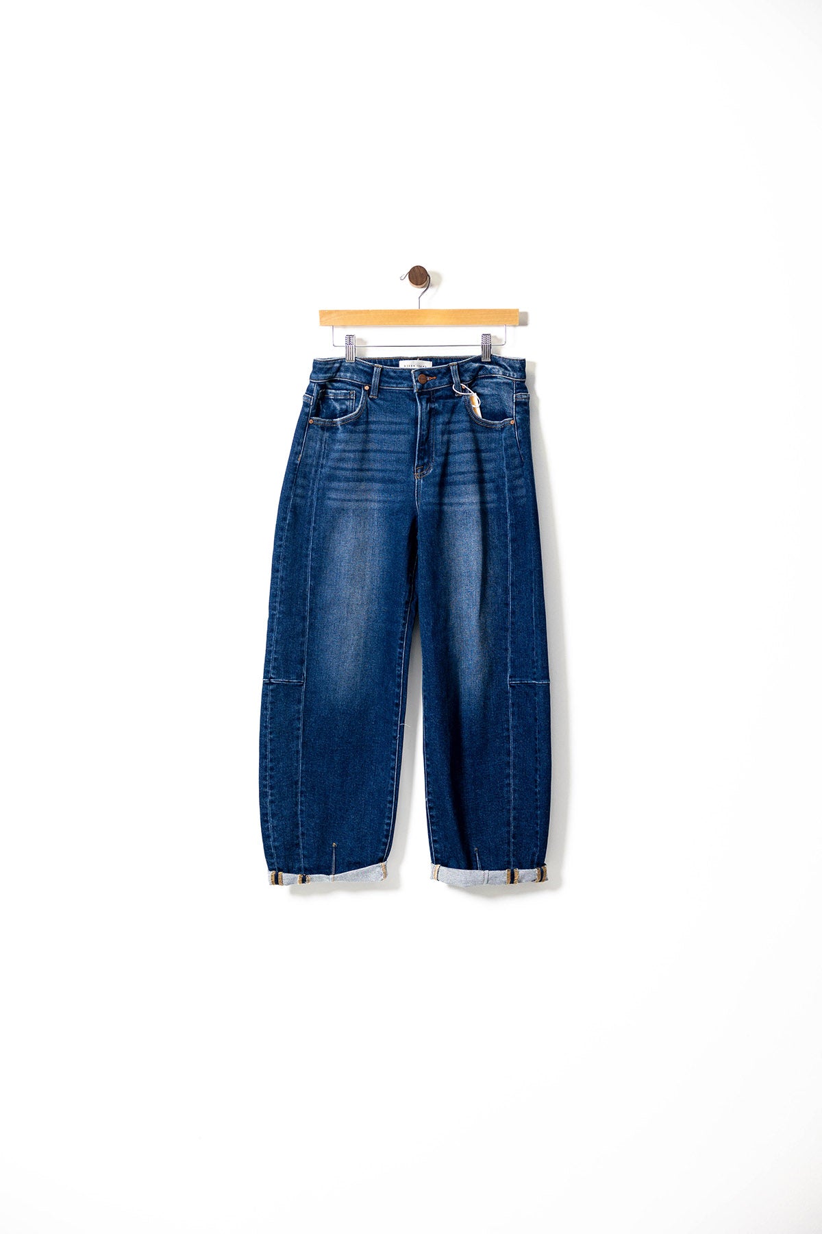 Minimalist High-Waisted Tapered Jeans