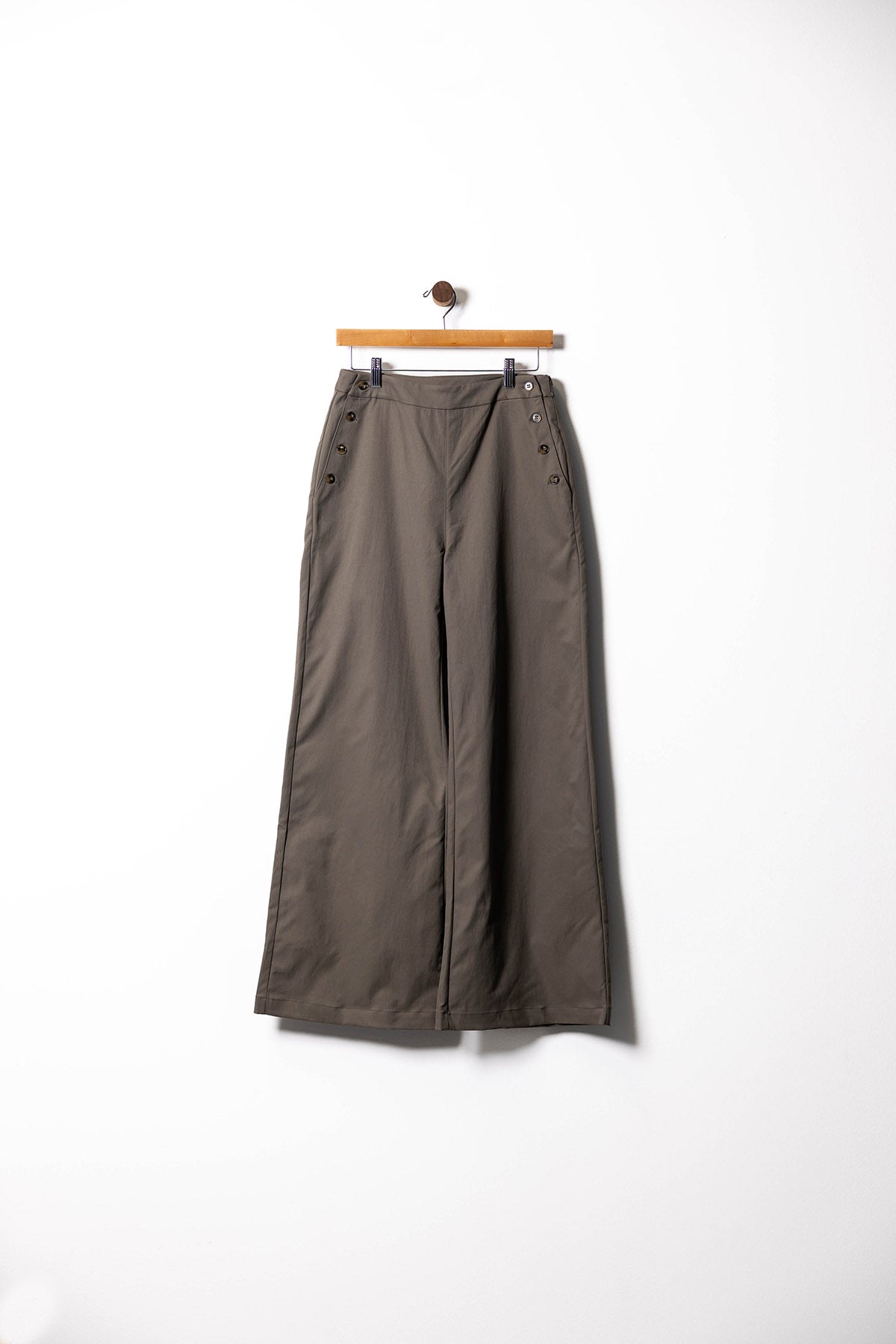 Side Button Pants with Pockets