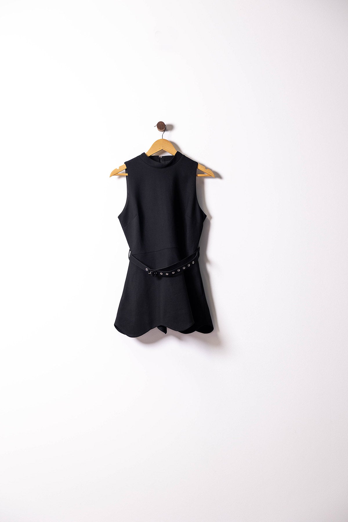 Two-Tone Belted Layered Set