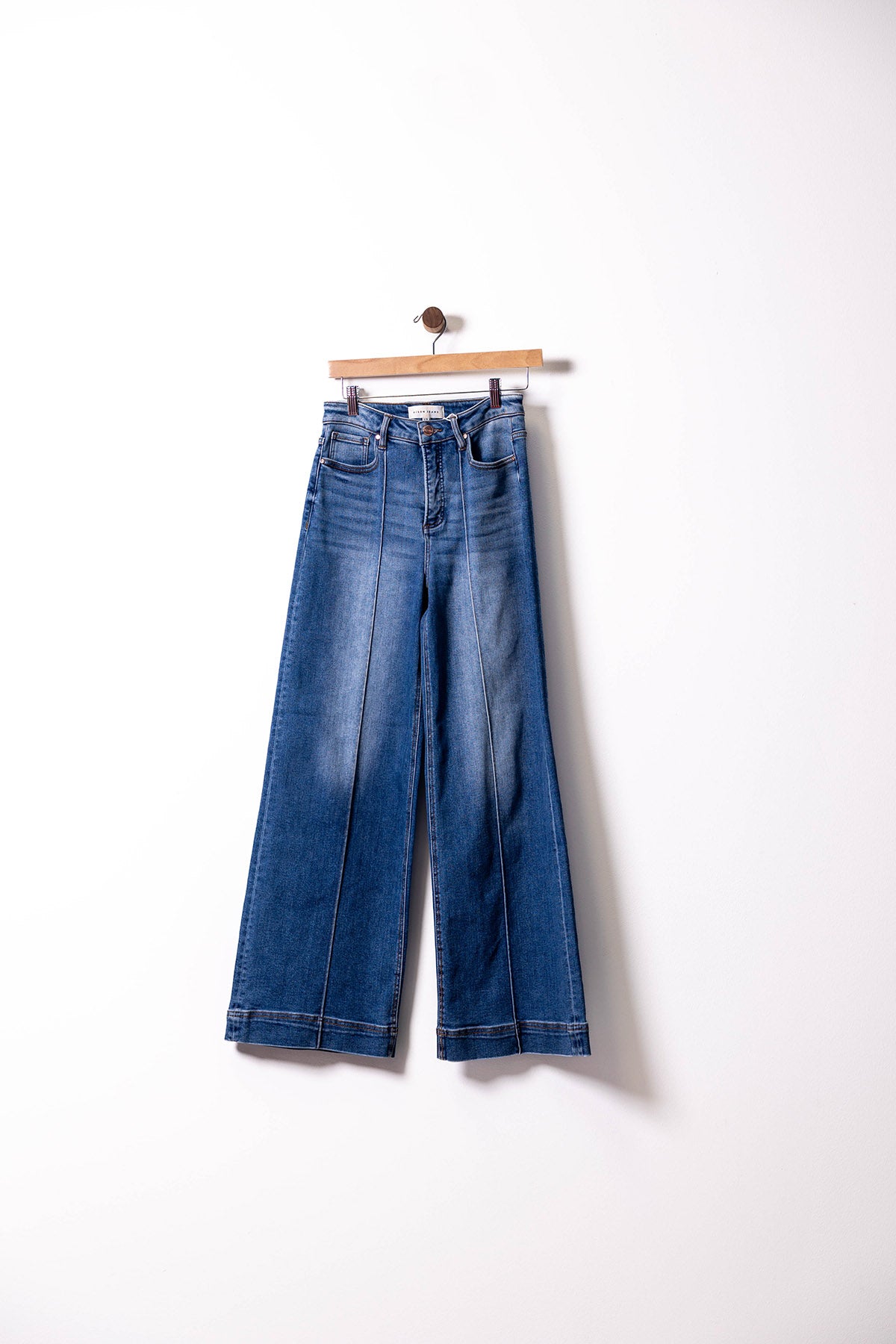 Starlight Seam Wide-Leg Jeans