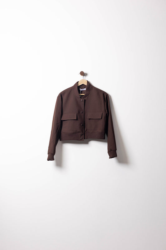 Sculpted Pocket Cropped Jacket