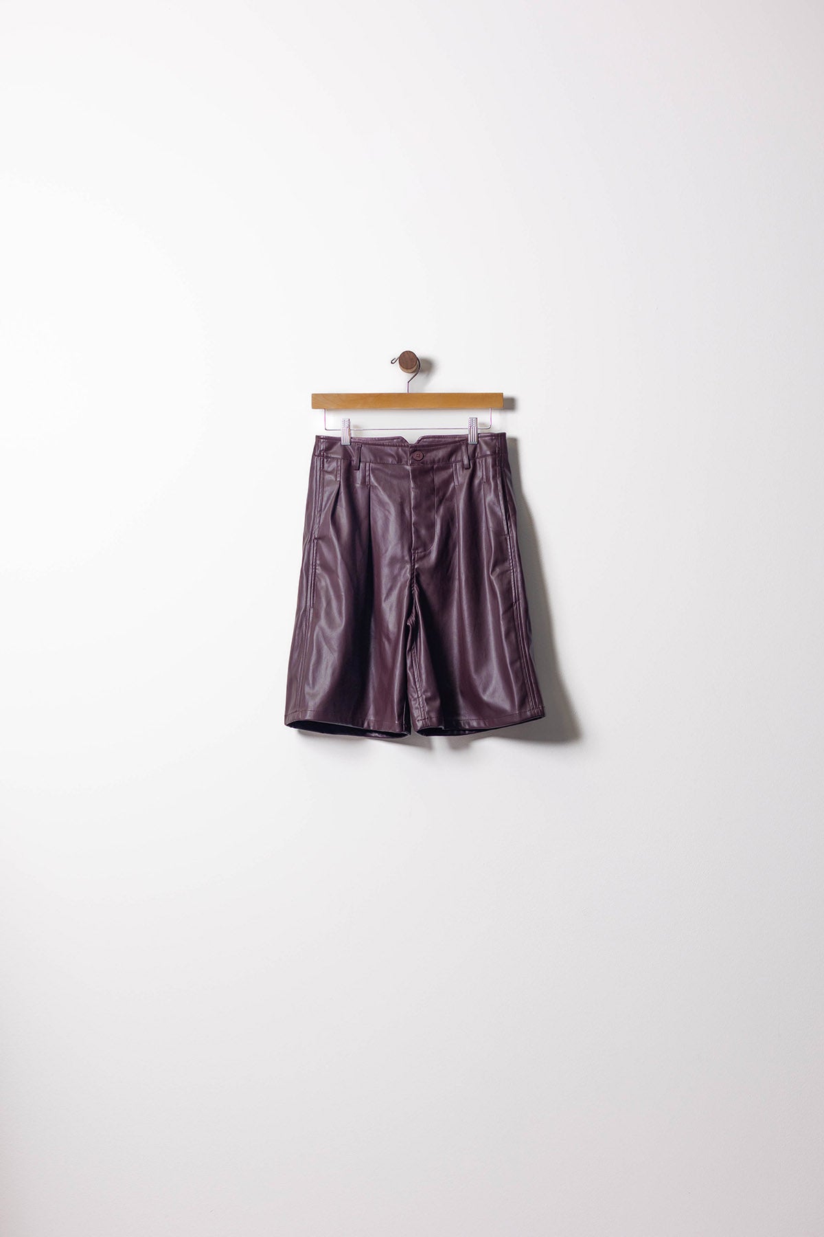 Leather Bermuda Shorts